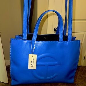 Blue medium telfar tote